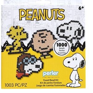 Perler Peanuts Fused Bead Craft Activity Kit with 4 Patterns NWT in box sealed